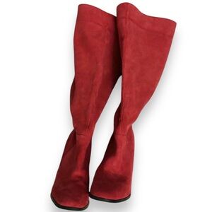 COLIN STUART/Victoria’s Secret Red Suede Calf Boot